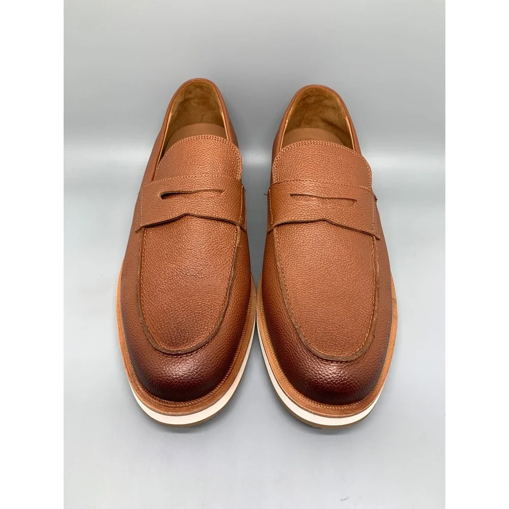 Allen Edmonds Benson Leather Brown Penny Loafers 8289 Men's Sz 13 D